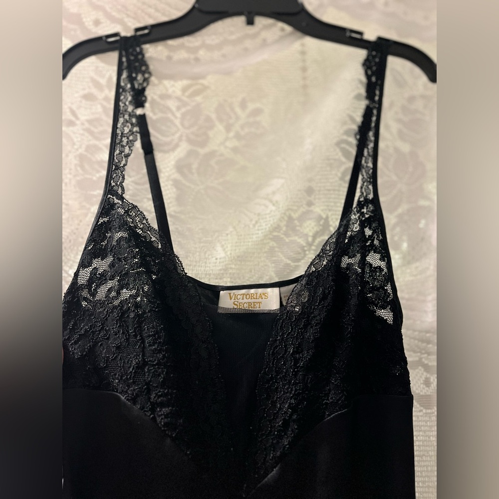 Victoria's Secret Black Lace Slip